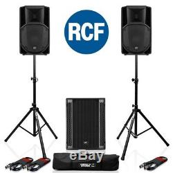 RCF Art 712-A MK4 Active DJ Disco PA Speaker (Pair) + 1x RCF Sub 705-AS II