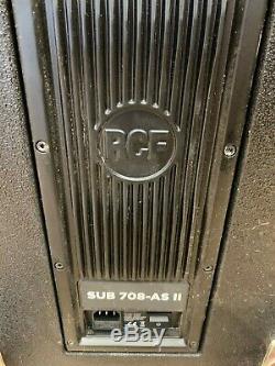 RCF SUB 708-AS II Professional 18 1400W Active Powered DJ Disco PA Subwoofer
