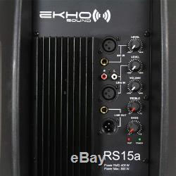 RS Series Active Powered PA Speaker Mobile DJ Disco Full Range 15 Woofer 800W