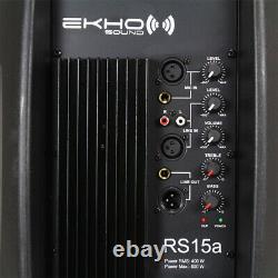 RS Series Active Powered PA Speaker Mobile DJ Disco Full Range 15 Woofer 800W