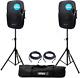 Rz12a V3 Active 2000w 12 Dj Disco Pa Speaker (pair) With Stands