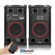Spb 10 Pair Powered Bluetooth Disco Party Speakers With Usb Mp3 600w