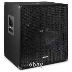 Skytec 18 Subwoofer Bass Speaker Low Pass Filter 500w Disco Stage Sub Woofer