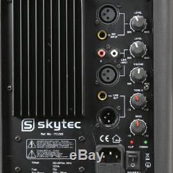 Skytec SP1200A 12 Active Powered Karaoke DJ PA Speaker Disco Wedge Monitor 600W
