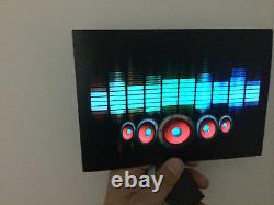 Sound Activated DJ LED Flashing Light SPEAKER EQUALIZER W SENSOR FOR ANY T SHIRT