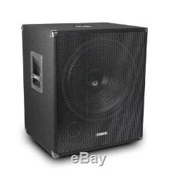 Speakers and Amplifier PA DJ Disco Package, 15 Tops 18 Bass Bin Subs