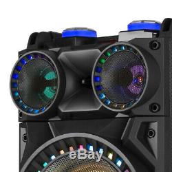 VS210 Bluetooth Disco Speaker Active Powered DJ Party Box with LED Lights 1600W