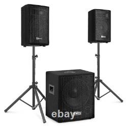 VX1015BT 2.1 Active DJ Speaker Package with Subwoofer, Booth & Disco Lights