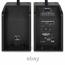 VX-1050 Active PA Speaker System, Subwoofers & Microphone Powerful DJ Disco Set