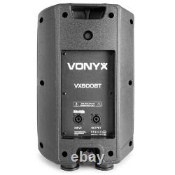 VX-800 Portable PA Speaker System, Subwoofer & Microphone Active DJ Disco Set