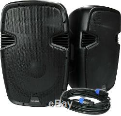 Vocal-Star Pair Of 15 PA Speakers 1600w Set Bluetooth MP3 Karaoke DJ Pub Disco