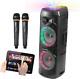 Vocal-star Portable Pa Party Speaker, Bluetooth, Disco Ball & Led Light