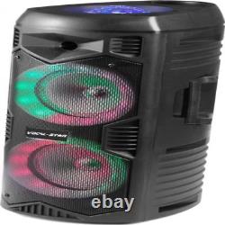 Vocal-Star Portable PA Party Speaker, Bluetooth, Disco Ball & LED Light
