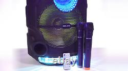 Vocal-Star VS-PPA Portable Bluetooth Speaker System 300w 2 Mic, Disco Lights XD7