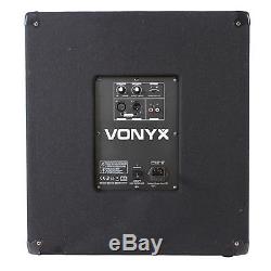 Vonyx 15 Powered Active Subwoofer Bass Boost Bin DJ Disco PA Sub Speaker 600W