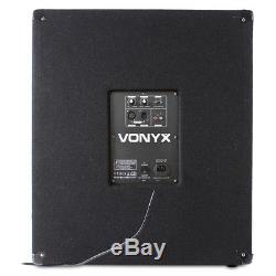 Vonyx 18 Powered Active Subwoofer Bass Boost Bin DJ Disco PA Sub Speaker 1000W