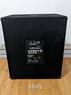 Vonyx 18 Powered Active Subwoofer Bass Boost Bin DJ Disco PA Sub Speaker 1000W