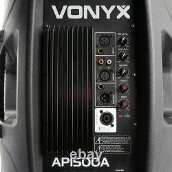 Vonyx Active Self Powered PA Speaker AP1500A 15 (Single) DJ Disco Party 800W