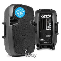 Vonyx Audio SPJ12A V3 12 600W Active DJ Disco PA Club Stage Speaker
