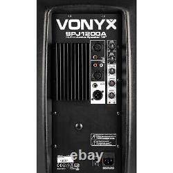 Vonyx Audio SPJ12A V3 12 600W Active DJ Disco PA Club Stage Speaker