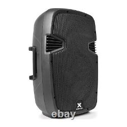 Vonyx SPJ12 V3 Active 1200W 12 DJ Disco PA Speaker (Pair) with Stands