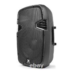 Vonyx SPJ12 V3 Active 1200W 12 DJ Disco PA Speaker (Pair) with Stands