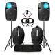 Vonyx Spj12 V3 Active 1200w 12 Dj Disco Pa Speaker (pair) With Stands & Bags