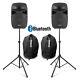 Vonyx Vps102a 10 Active Bluetooth Disco Speakers Dj Pa System Wth Stands & Bags
