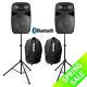 Vonyx Vps152a 15 Active Bluetooth Disco Speakers Dj Pa System Wth Stands & Bags