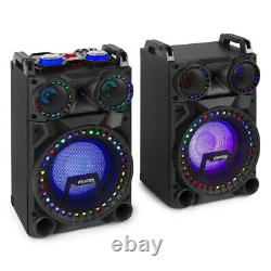 10 Haut-parleurs Bluetooth Karaoke Party Avec Disco Lights Mp3 Media Music System