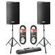 2 X Fbt X-lite 10a Active 2000w 10 Powered Speakers Package Dj Disco Pa System