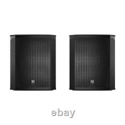 2x Ev Elx200-18sp 18 Powered Subwoofer Bass Bin Speaker 1200w Dj Disco
