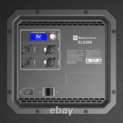 2x Ev Elx200-18sp 18 Powered Subwoofer Bass Bin Speaker 1200w Dj Disco