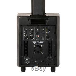 2x Gemini Wrx-843 Colonne Haut-parleur Actif Sound System Pa 250w Dj Disco