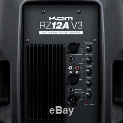 2x Kam Rz12a V3 Active 1000w Haut-parleur Dj Disco Sound System Bundle Pa