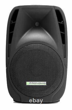 2x Pa Active Speaker 12 (30cm) Dj Disco Party Scène Sd Usb Bluetooth 600w