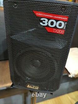 Alto Tx208 300 Watts Powered Loudspeaker Active Pa Dj Monitor Mobile Disco