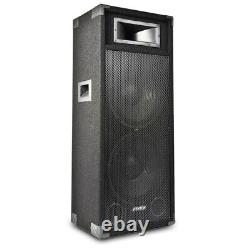 B-stock Double 15 Active Powered Pa Dj Speaker Large Disco Sound System 1600w