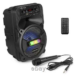 B-stock Fenton Fpc8 Haut-parleur De Partie Portable Bluetooth Mp3 Usb Disco Lights &