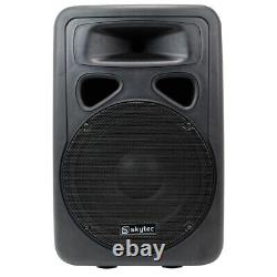 B-stock Skytec Sp1200a 12 Active Powered Karaoke Dj Pa Speaker Disco Wedge