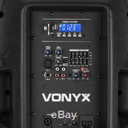 B-stock Vonyx Vps122a 12 Actifs Bluetooth Disco Dj Haut-parleurs Pa 800w Avec