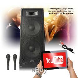 Big Karaoke Scène Enceinte De Sonorisation Loud 3200w Double 15 Conducteur Disco Party Set