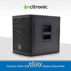 Citronic 10 300W Subwoofer Passif Bass Bin Cabinet DJ Disco Club CASA-10B