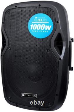 Enceinte DJ Disco PA active RZ12A V3 de 2000W 12 (paire) avec pieds