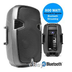Enceinte De Sonorisation Active 800w Bluetooth Sans Fil En Streaming Audio 15 Vonyx Dj Disco