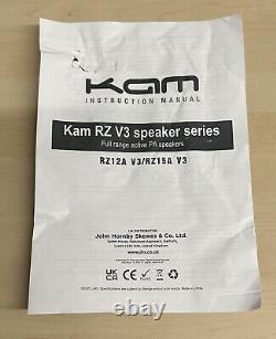 Enceinte active Kam RZ12A V3 1000W avec système de sonorisation DJ Disco Bluetooth et support