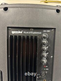 Enceinte active PA Gemini GX-1501 1000W pour DJ Disco École Système de sonorisation PA 15 C1173