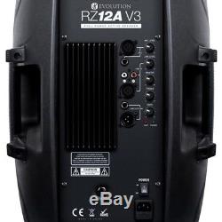 Evolution Audio Rz12a V3 12 1000w Active Dj Disco Haut-parleur De Scène De Club (paire)