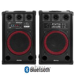 Fenton 12 Bluetooth Actif Dj Haut-parleurs Disco Karaoke Party Set Système