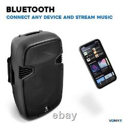 Haut-parleur actif 800W avec streaming audio Bluetooth sans fil 15 Vonyx DJ Disco